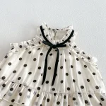 【66-90cm】ロンパース ベビー ドット ワンピース風 - 画像 (11)
