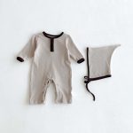 【66-90cm】ロンパース ベビー カラーバリ 無地 - 画像 (5)