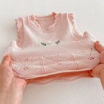 【73-120cm】トップスorパンツ ベビー どうぶつ刺繍 ニット - 画像 (17)
