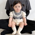 【66-90cm】ロンパース ベビー プリンセスパフ スリーブ - 画像 (4)