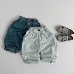 【80-130cm】ワイドパンツ 男の子 伸縮ウエスト デニム - 画像 (4)
