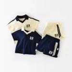 【73-100cm】セットアップ ベビー 英字 ポロ スポーツ - 画像 (6)