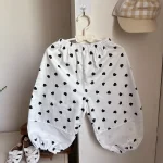 【73-100cm】パンツ ベビー ドットor小花柄 ゆったり - 画像 (17)
