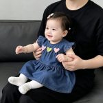【80-120cm】ワンピース ベビー デニム フリル - 画像 (7)