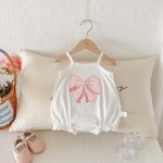 【66-90cm】キャミロンパース ベビー リボン スウィート - 画像 (5)