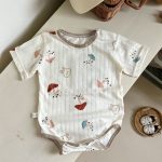 【66-90cm】ロンパース ベビー カートゥーン柄 メッシュ 通気性 - 画像 (7)