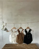 【66-90cm】ロンパース ベビー ポケット付き サロペット - 画像 (15)
