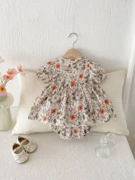 【66-100cm】セットアップ ベビー フリル 小花柄 - 画像 (9)