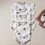 【66-90cm】ロンパース ベビー カートゥーン柄 メッシュ 通気性 - 画像 (4)