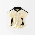 【73-100cm】セットアップ ベビー 英字 ポロ スポーツ - 画像 (4)