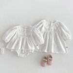 【66-120cm】ロンパースorワンピース ベビー  姉妹服 可愛い - 画像 (2)