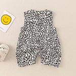 【66-90cm】ロンパース ベビー ヒョウ柄 ノースリープ - 画像 (8)