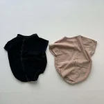 【60-90cm】ロンパース ベビー 韓国風 ポケット付き デニム - 画像 (10)