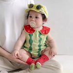 【66-90cm】ロンパースorサロペット ベビー スイカ - 画像 (9)