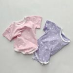 【66-90cm】ロンパース ベビー ポルカ ドット柄 パステルカラー - 画像 (4)