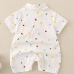 【66-90cm】ロンパース ベビー ネクタイ付き キュート - 画像 (7)