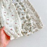 【73-100cm】セットアップ ベビー フリル襟 総柄 - 画像 (19)