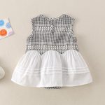 【66-90cm】ロンパース ベビー チェック プリンセス - 画像 (5)