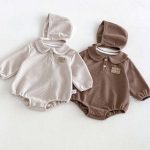 【66-90cm】ロンパース ベビー ワッフル クマロゴ - 画像 (12)