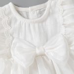 【59-90cm】ロンパース ベビー リボン付き フリル - 画像 (7)