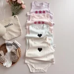 【66-90cm】ロンパース ベビー フラワー ノースリープ - 画像 (16)