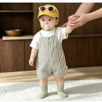 【73-120cm】Tシャツ or サロペット ベビー シンプル ストライプ - 画像 (12)