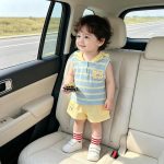 【73-100cm】セットアップ ベビー ノースリーブ ボーダー - 画像 (8)