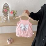 【66-90cm】キャミロンパース ベビー リボン スウィート - 画像 (10)