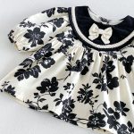 【73-110cm】ワンピース ベビー レトロ 花柄 - 画像 (13)