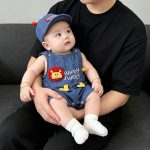【66-90cm】ロンパース ベビー デニム カートゥーン - 画像 (6)