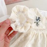 【66-90cm】ロンパース ベビー 花刺繡 プリンセス - 画像 (9)