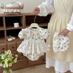 【66-90cm】ロンパース ベビー フラワー プリンセス - 画像 (5)
