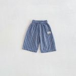【80-120cm】ワイドパンツ 男の子 ストライプ 薄手 - 画像 (9)