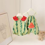 【66-90cm】ロンパースorサロペット ベビー スイカ - 画像 (3)