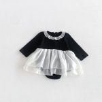 【66-90cm】ロンパース ベビー レース襟 チュール - 画像 (7)