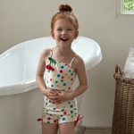 【100-150cm】水着 ポカドット 3点セット かわいい - 画像 (5)