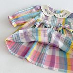 【73-110cm】ワンピース ベビー カラフル チェック - 画像 (13)