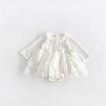 【66-90cm】ロンパース ベビー レース襟 チュール - 画像 (5)