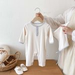 【66-90cm】ロンパース ベビー カラーバリ 無地 - 画像 (14)