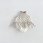 【66-90cm】ロンパース ベビー ドット ワンピース風 - 画像 (10)