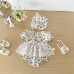 【66-90cm】ロンパース ベビー フラワー プリンセス - 画像 (3)