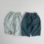 【80-130cm】ワイドパンツ 男の子 伸縮ウエスト デニム - 画像 (3)