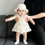 【66-90cm】ロンパース ベビー 可愛い フラワー - 画像 (5)