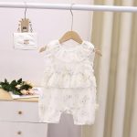 【66-90cm】ロンパースorオールインワン ベビー フラワー柄 - 画像 (5)