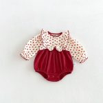 【66-90cm】ロンパース ベビー フラワー キュート - 画像 (3)