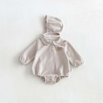 【66-90cm】ロンパース ベビー ワッフル クマロゴ - 画像 (8)