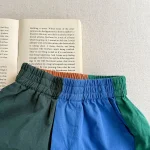 【80-130cm】ショートパンツ 女の子 バイカラー カジュアル - 画像 (33)