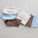 【70-120cm】半袖Tシャツ ベビー 英字 シンプル - 画像 (3)