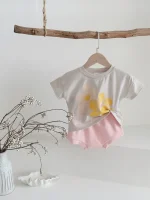 【66-100cm】セットアップ ベビー フラワー プリント - 画像 (10)