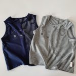【90-140cm】タンクトップ キッズ ボーダー 切り替え - 画像 (6)